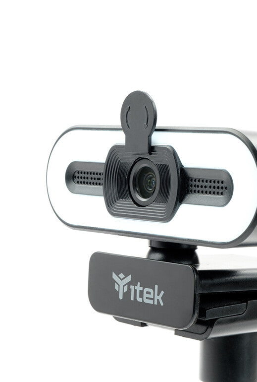 Webcam with Microphone W401L - Full HD - 30FPS - 3 mode LED light - USB - tripod