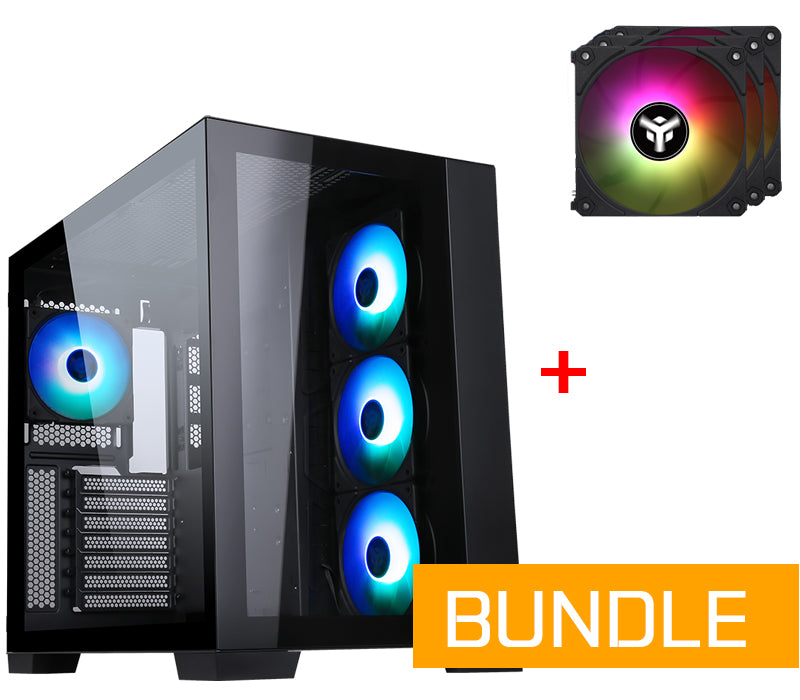 Bundle - Case DARK CAVE BLACK con Kit 3x Ventola wireless in OMAGGIO