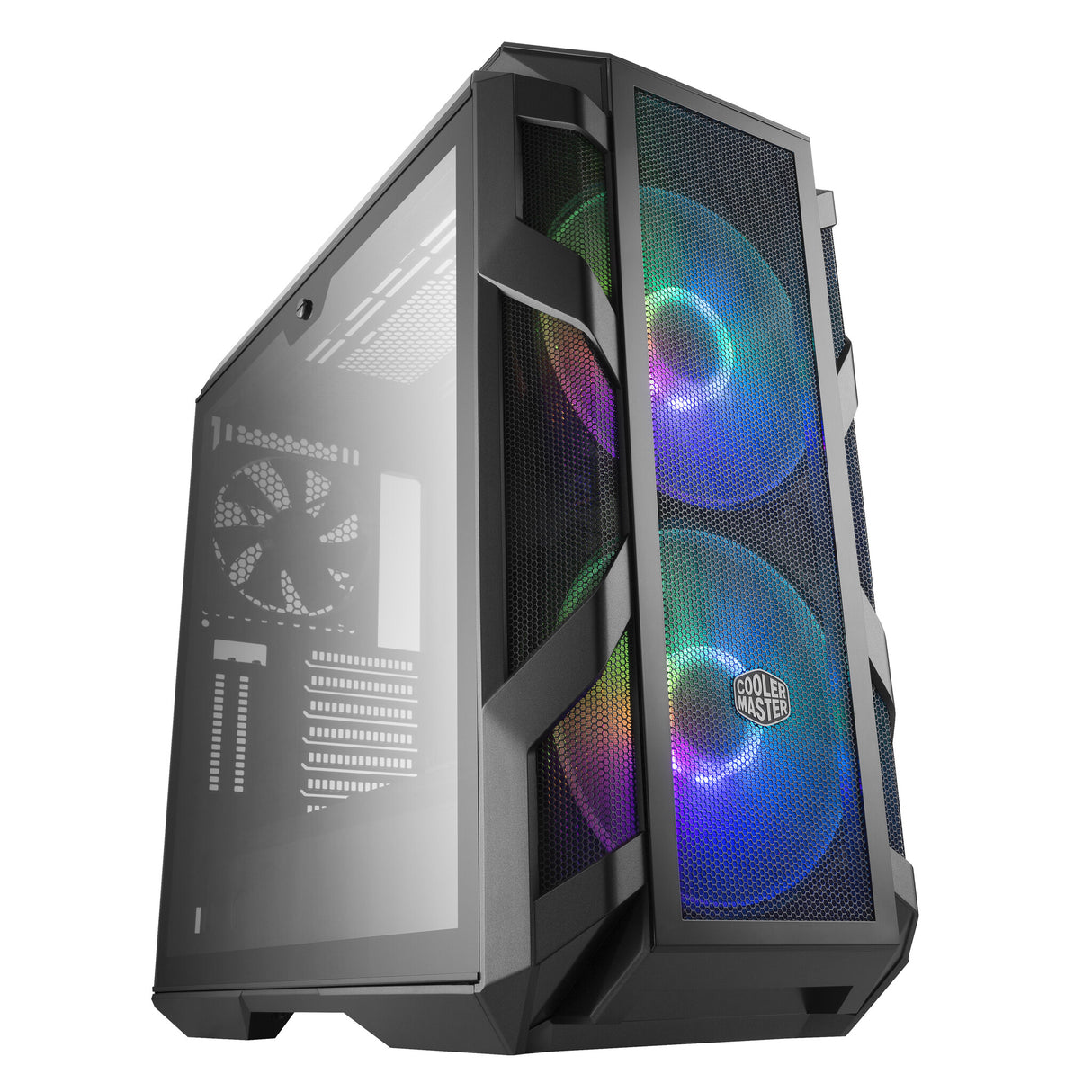 Case MasterCase H500M- 2USB3-Audio I&O-2x 2.5"/3.5"-2x 2.5"-2x 200mm ARGB Front Fans 140mm Rear Fan-Radiator Supp.-NO PSU