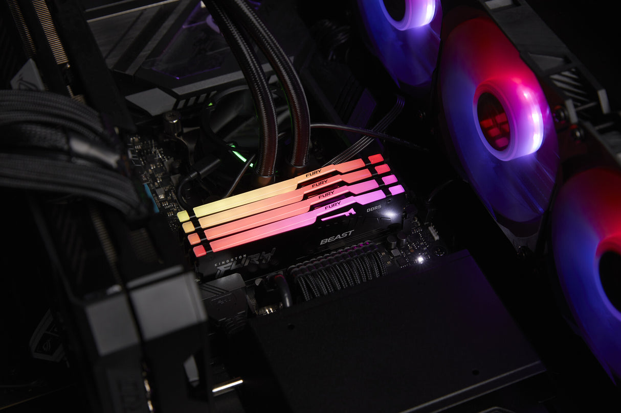 KINGSTON DIMM 32GB (2x16GB) DDR5 6000MHZ CL30 FURY Beast RGB EX