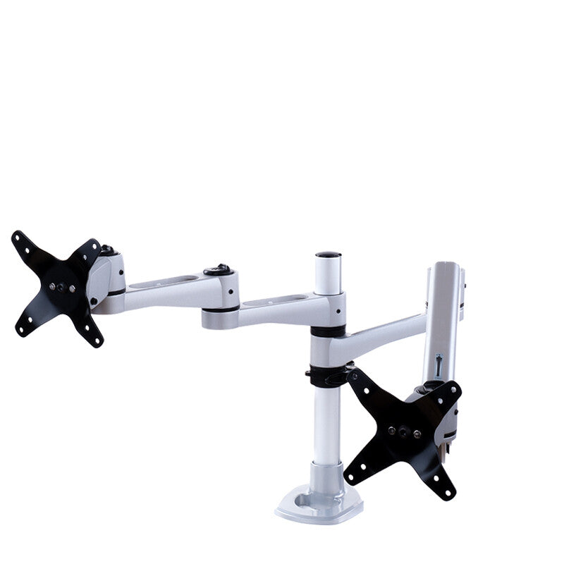 Supporto da scrivania per Doppio Monitor (Max 10Kg cad)- Elegant Ergonimic Style- Materiali Premium- Vesa 75x75/100x100