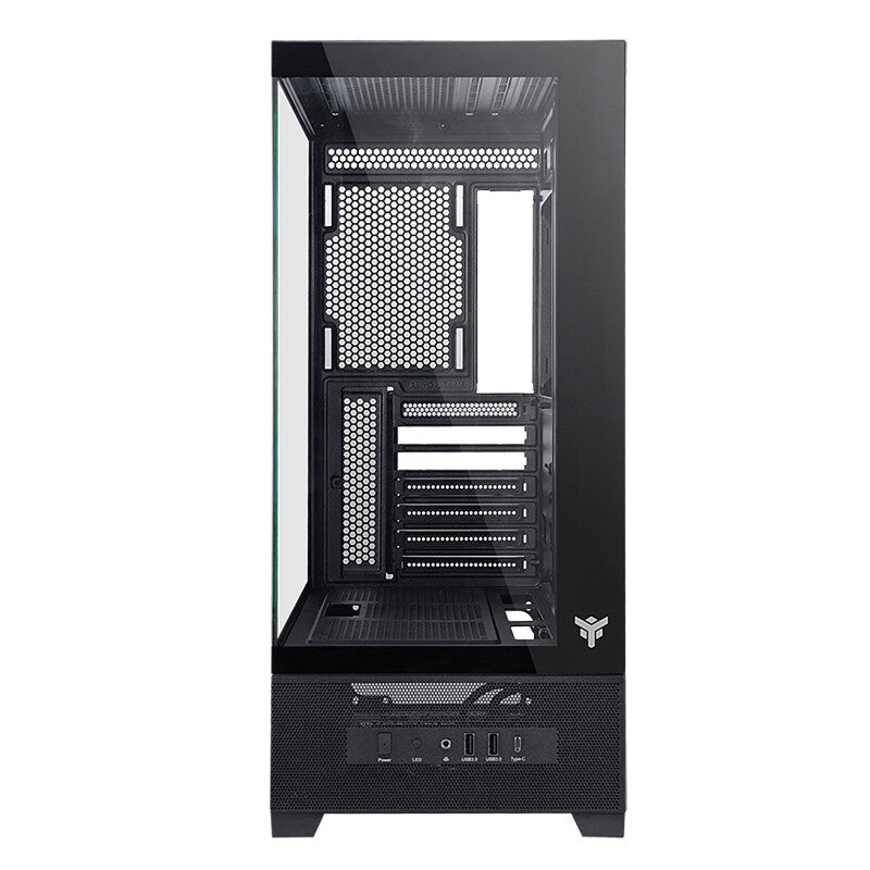 Case SHOWBUI 37B - Gaming Tower- ATX- 3x12cm ARGB fan- Type-C- 2xUSB3.0- Side & Front Panel Temp Glass
