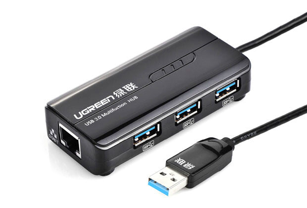 UGREEN HUB USB 3.0 - 4 USB3.0 ports and Gigabit Ethernet adapter