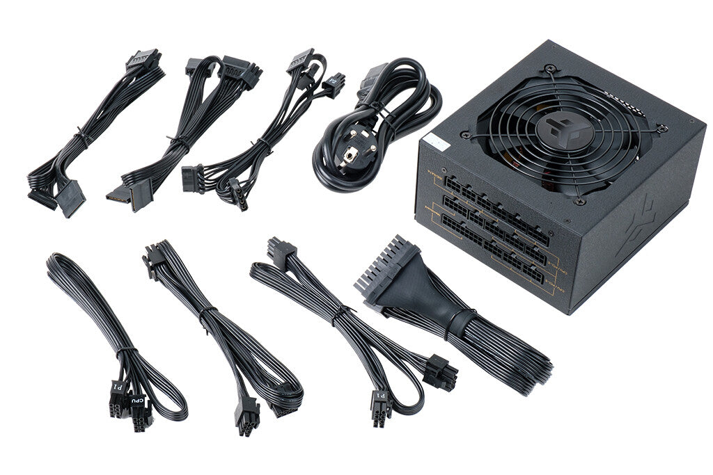 Alimentatore GF650 EVO - 650W- 80Plus Gold- Ventola FDB 12cm- Cond Giapponesi- Modulare