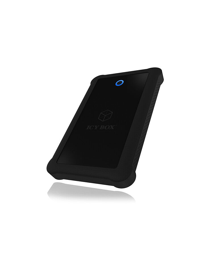 ICY BOX Case Esterno per SSD/HDD 2-5" a 1xUSB3.2 Gen1 Host- UASP- protezione in silicone