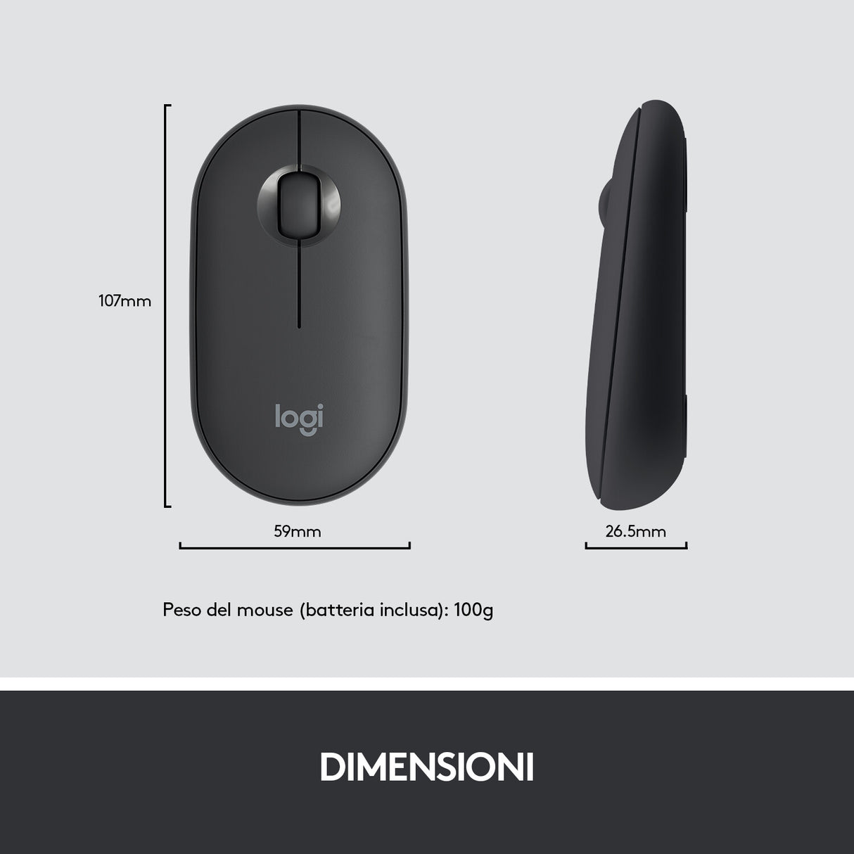 Tastiera + Mouse LOGITECH RETAIL - MK470- Wireless- Slim- Nera