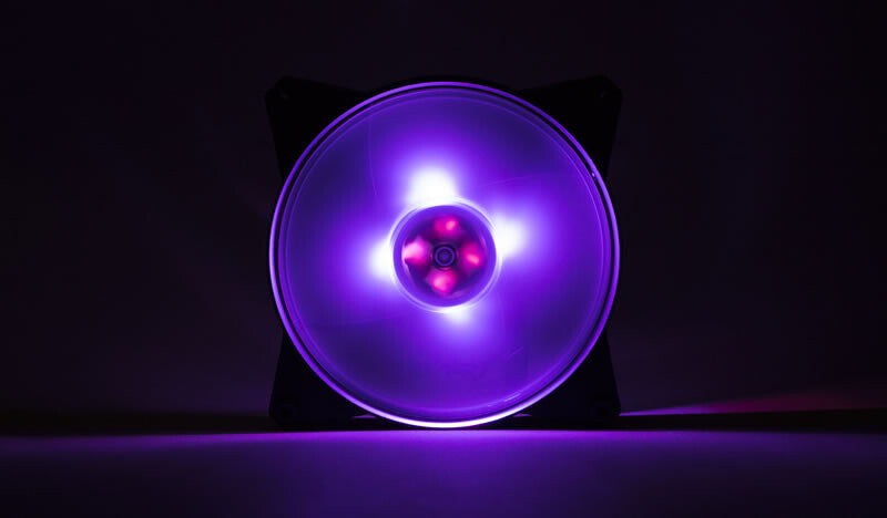 MasterFan Pro 140 Air Pressure RGB PACK- 140mm LED fan- 500 ~ 800 RPM- 3in1 with RGB controller