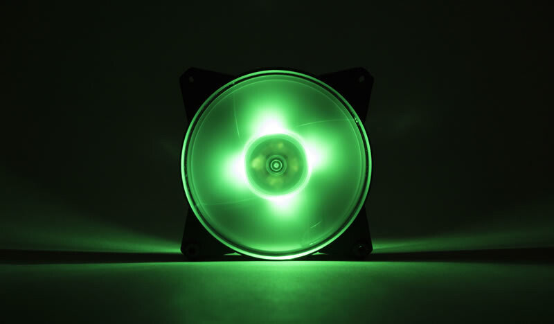 MasterFan Pro 120 Air Flow RGB PACK- 120mm LED fan- 650 ~ 1100 RPM- 3in1 with RGB controller
