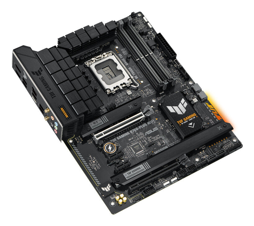 MB Asus 1700 Intel- TUF GAMING B760-PLUS WIFI- PCIe5- 2xPCIe4 M.2- 4xDDR5- DP- HDMI- SATA6- USB3.2 Gen2 & Gen1- ATX