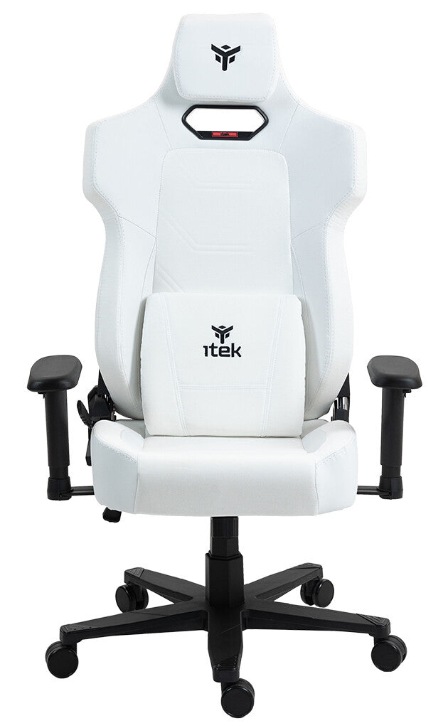 itek Gaming Chair SHUTTLE PM66 - PVC e Tessuto- Braccioli 3D- Nero Bianco