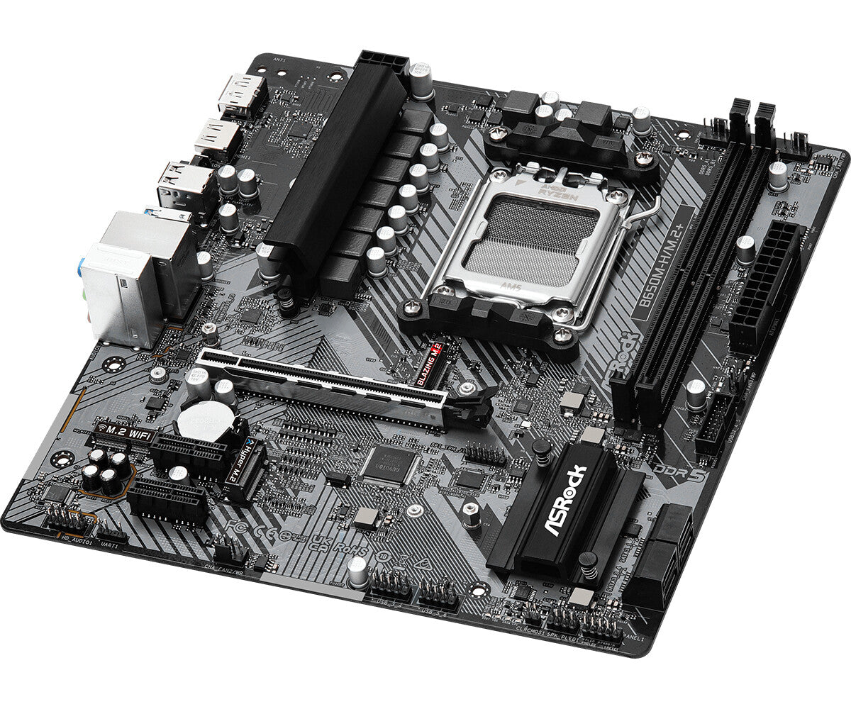 MB Asrock AM5 B650M-H/M.2- 2*DDR5 4*SATA3- 2*M.2- HDMI- DP- mATX