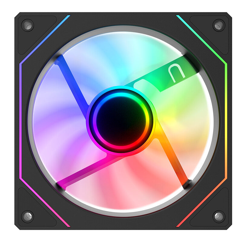 Ventola REVERSE per case INFINITY Black - 12cm - ARGB Sync 5V 3pin - 4pin PWM - BULK