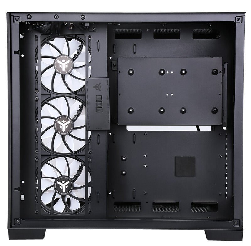 Case DARK CAVE - Gaming Tower- ATX- 4x12cm ARGB fan- 2xUSB3- Type-C- Side & Front Panel Temp Glass