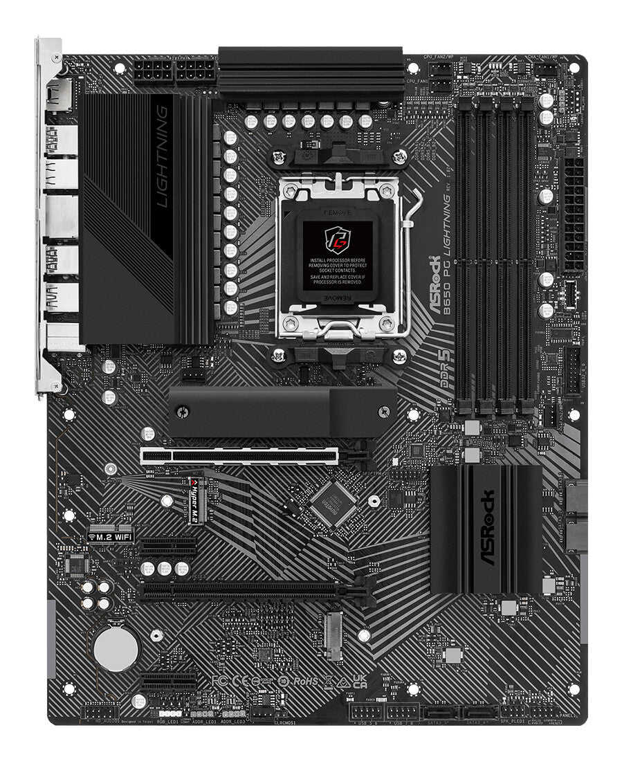 MB Asrock AM5 B650 PG LIGHTNING 4*DDR5 4*SATA3 ATX