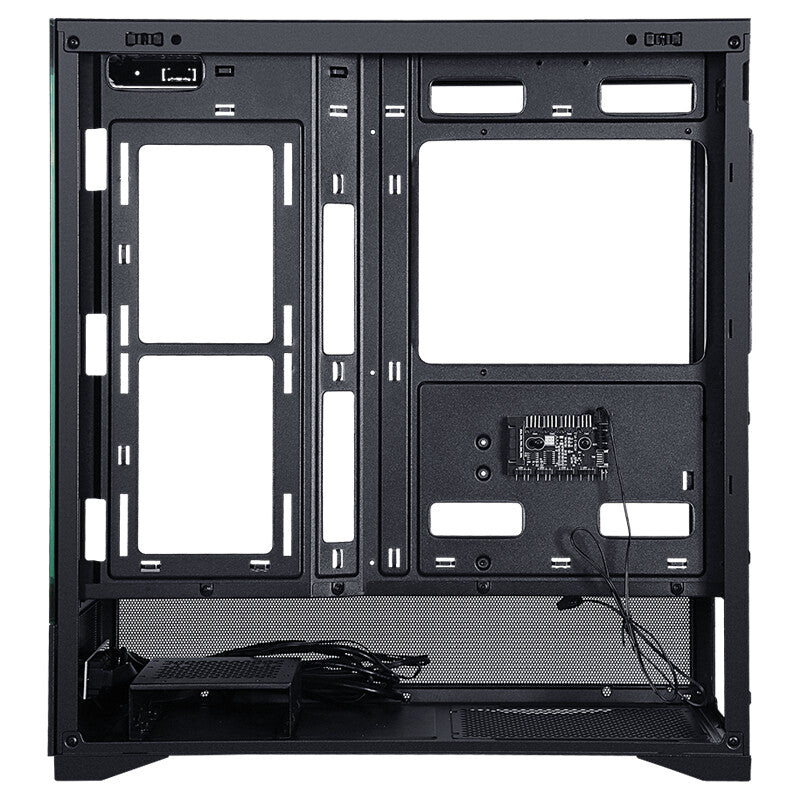 Case SHOWBUI 37B - Gaming Tower- ATX- 3x12cm ARGB fan- Type-C- 2xUSB3.0- Side & Front Panel Temp Glass