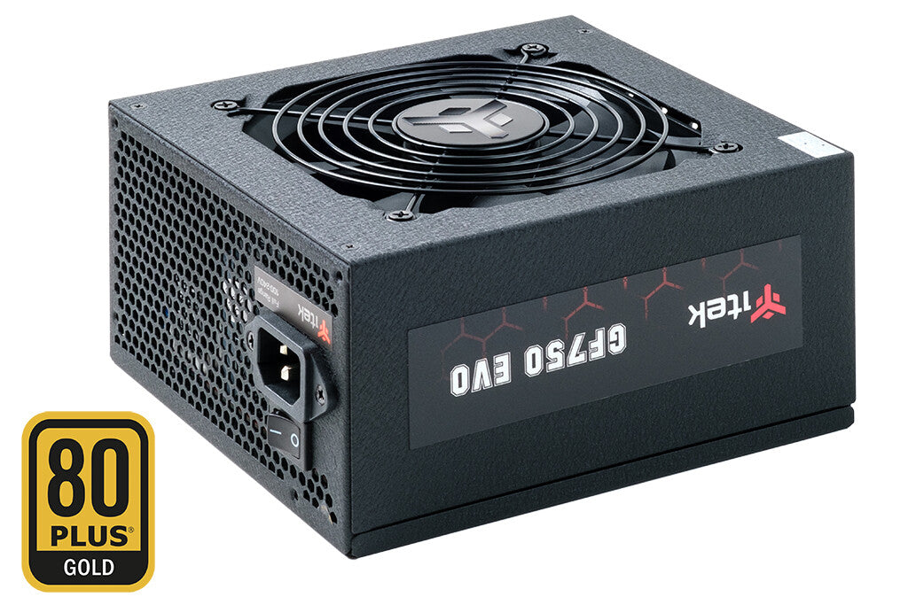 Alimentatore GF750 EVO - 750W- 80Plus Gold- Ventola FDB 12cm- Cond Giapponesi- Modulare
