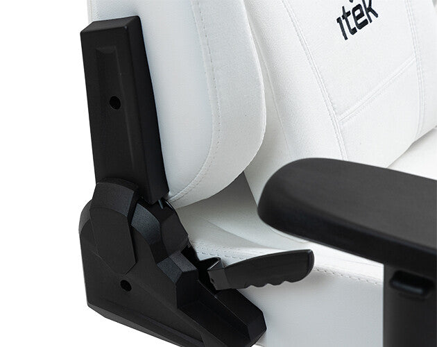 itek Gaming Chair SHUTTLE PM66 - PVC e Tessuto- Braccioli 3D- Nero Bianco