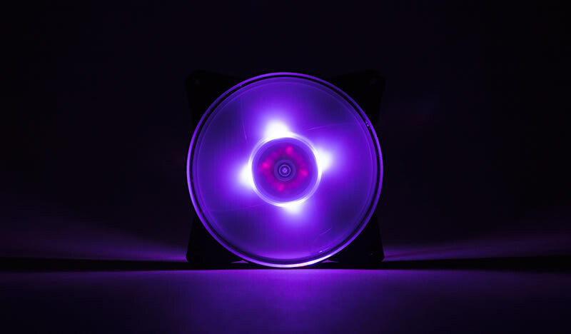 MasterFan Pro 120 Air Flow RGB PACK- 120mm LED fan- 650 ~ 1100 RPM- 3in1 with RGB controller