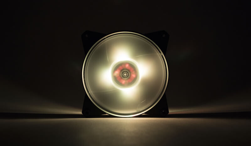 MasterFan Pro 120 Air Flow RGB PACK- 120mm LED fan- 650 ~ 1100 RPM- 3in1 with RGB controller