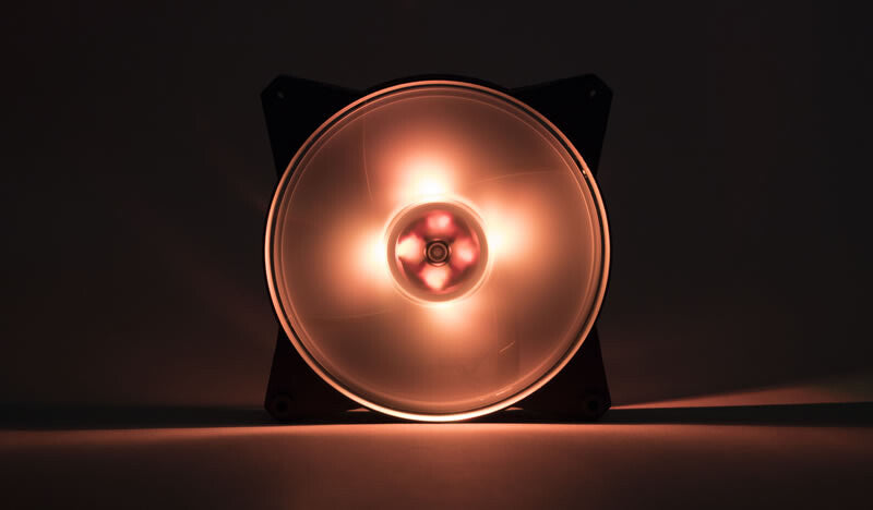 MasterFan Pro 140 Air Pressure RGB PACK- 140mm LED fan- 500 ~ 800 RPM- 3in1 with RGB controller