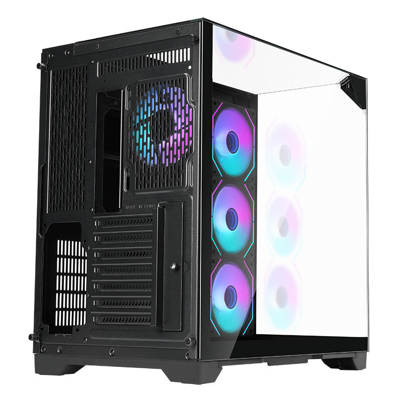 Case DARK CAVE PANO - Gaming Tower- ATX- 4x12cm ARGB fan- 2xUSB3- Type-C- Temp Glass Top- Side & Front Panel