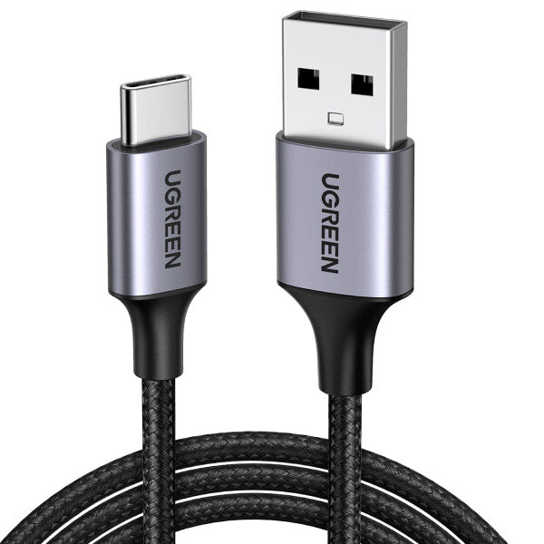 UGREEN Cavo USB Type-C a USB-A 2.0- 3MT- Intrecciato- Black