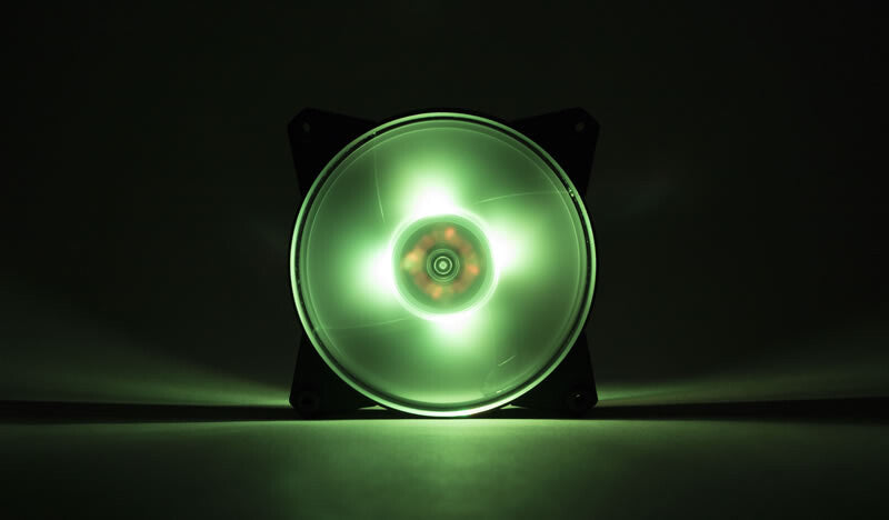 MasterFan Pro 120 Air Flow RGB PACK- 120mm LED fan- 650 ~ 1100 RPM- 3in1 with RGB controller