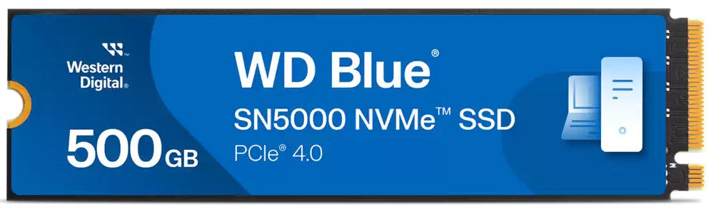 SSD WD BLUE SN5000 - 500GB M.2 PCIe Gen4x4 (R5000 - W4000)