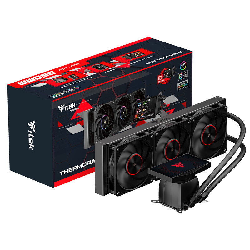 Dissipatore a liquido THERMORA 50B - 360mm- Skt Universale- ARGB PWM fan- LCD 5" con software