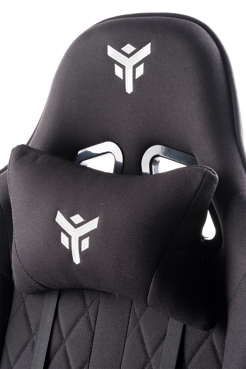 itek Gaming Chair RHOMBUS FF10 - Tessuto- Doppio Cuscino- Schienale Reclinabile- Nero Nero