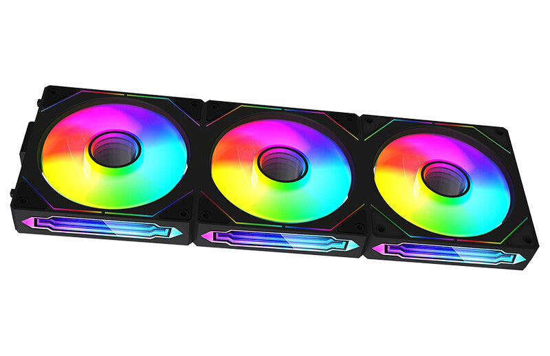 Kit 3x Ventola per case INFINITY Black - 12cm- ARGB Sync 5V 3pin- 4pin PWM- Senza fili