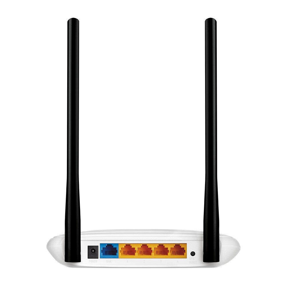 TP-LINK Router Wi-Fi N300- 2T2R- 300Mbps- 5 porte 10/100M- 2 antenne fisse 5dBi- Wirelesse / Power On/Off- WPS