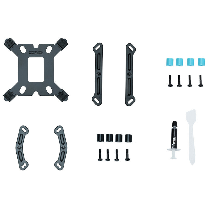Dissipatore ad aria ICY-6HATP - Skt universale- 250W TDP- 6 Heatpipe- 2x12cm ARGB Fan- Digital Display