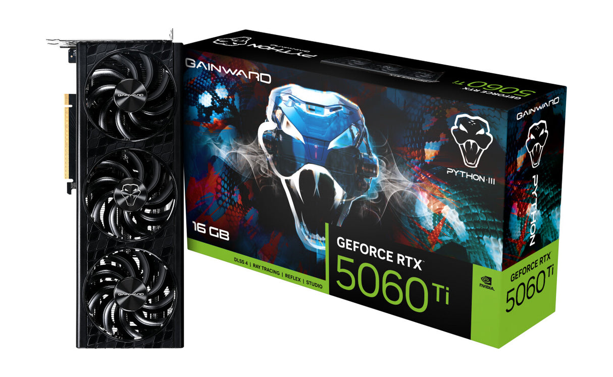 SV Gainward RTX5060Ti Python III 16GB GDDR7 128bit 3-DP HDMI