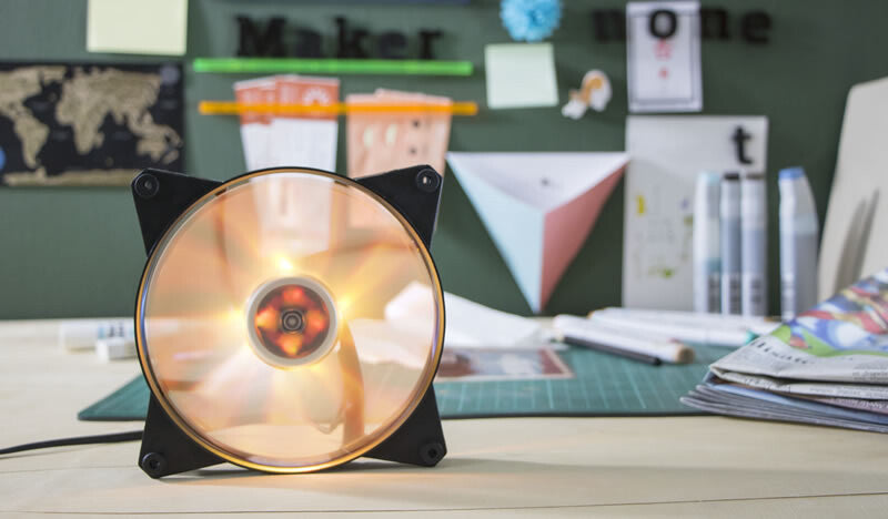 MasterFan Pro 140 Air Pressure RGB PACK- 140mm LED fan- 500 ~ 800 RPM- 3in1 with RGB controller