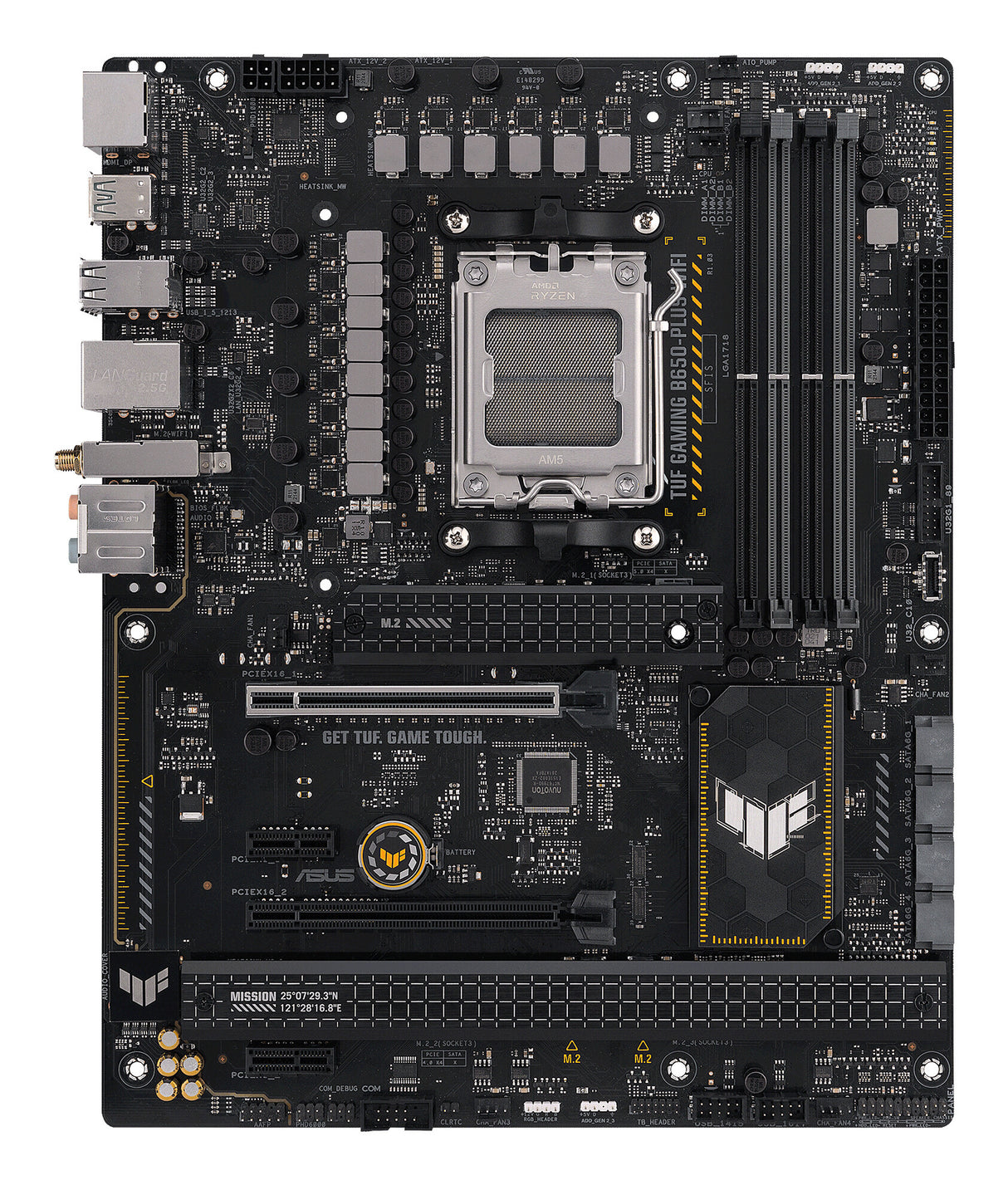 MB Asus AM5 TUF GAMING B650-PLUS WIFI- PCIe5- 2xPCIe4 M.2- 4xDDR5- DP- HDMI- SATA6- USB3.2 Gen2 & Gen1- ATX