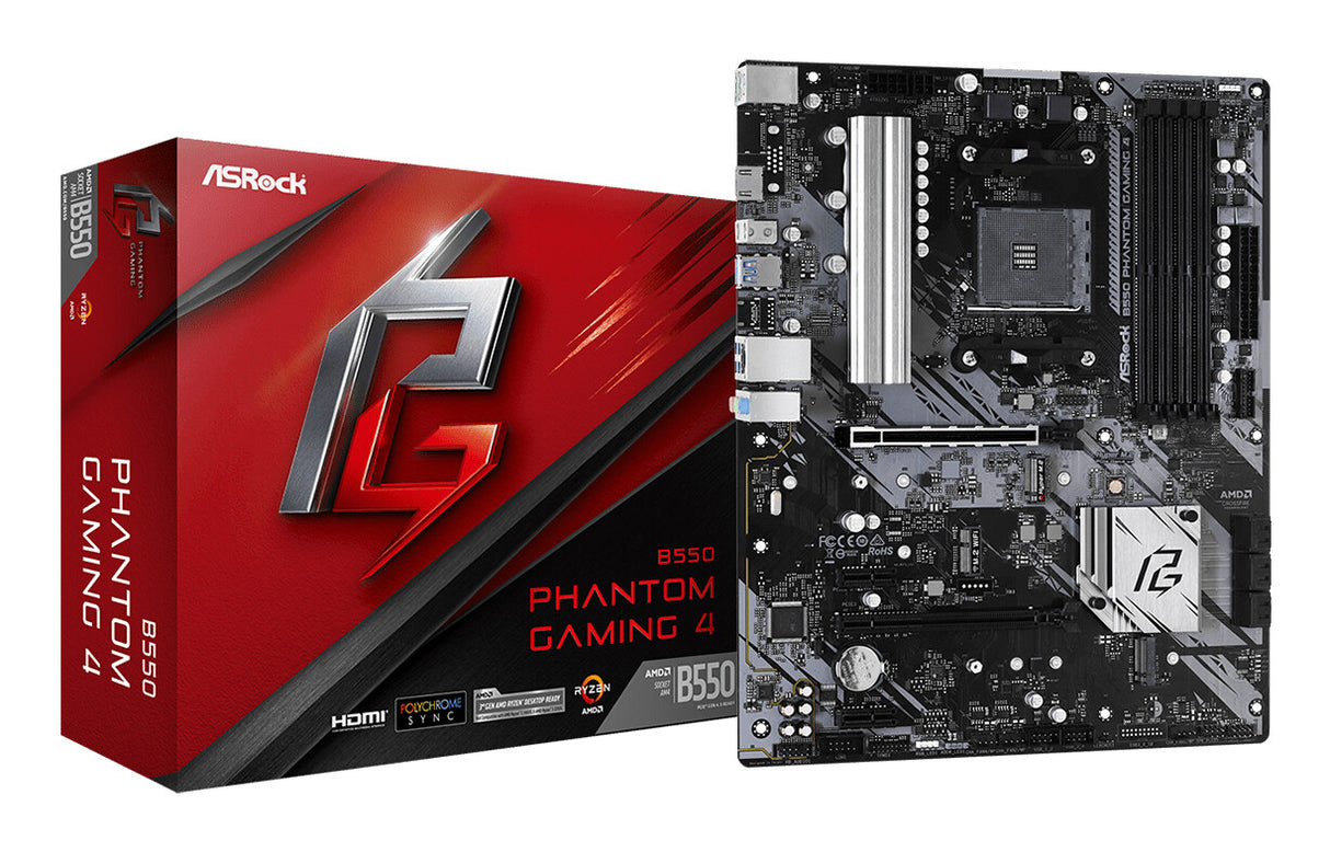 MB Asrock AM4 B550 PHANTOM GAMING 4 4x DDR4 6X SATA3 ATX