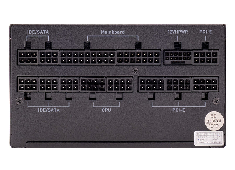 Alimentatore PBI1000 - 1000W- 80Plus Platinum- ATX 3.1- Ventola FDB 14cm- Cond Giapponesi- Modulare