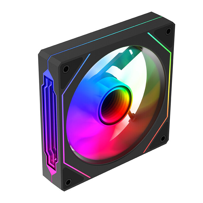 Ventola REVERSE per case INFINITY Black - 12cm - ARGB Sync 5V 3pin - 4pin PWM - BULK