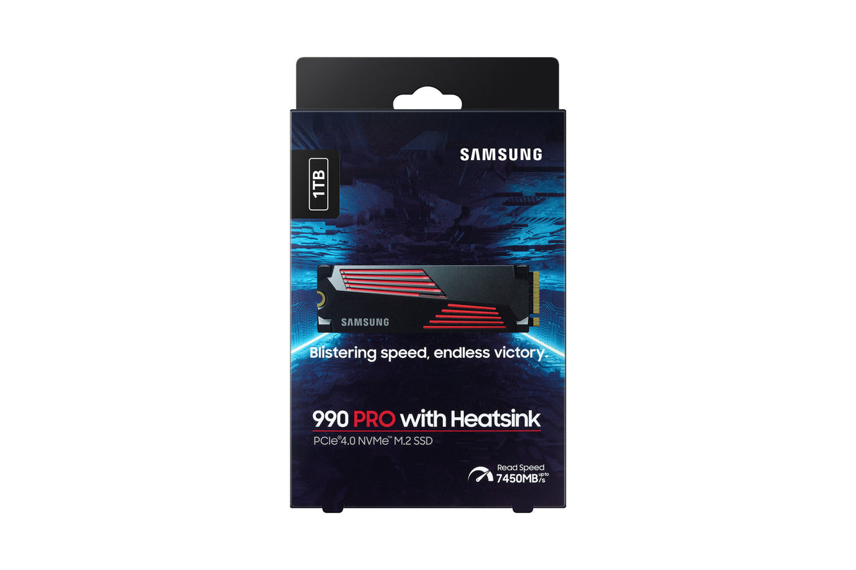 SSD SAMSUNG 990 PRO - 1TB M.2 PCIe Gen4x4 (R7450- W6900) Heatsink
