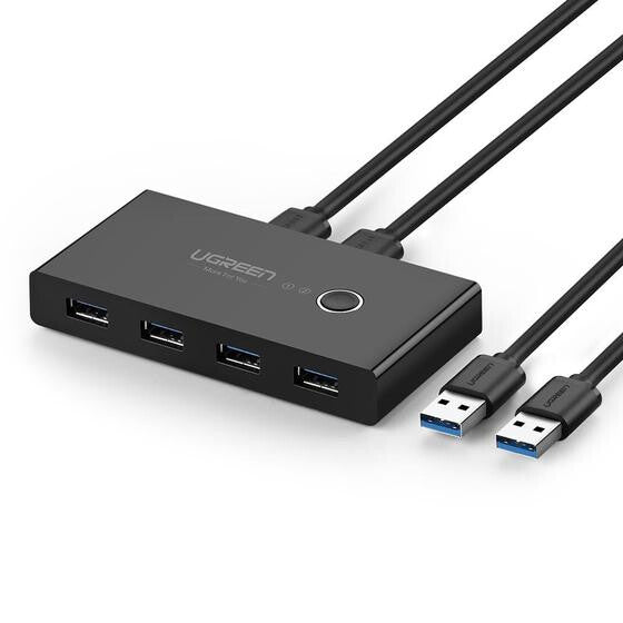 UGREEN Box Condivisione 2 PC in 4 periferiche USB 3.0