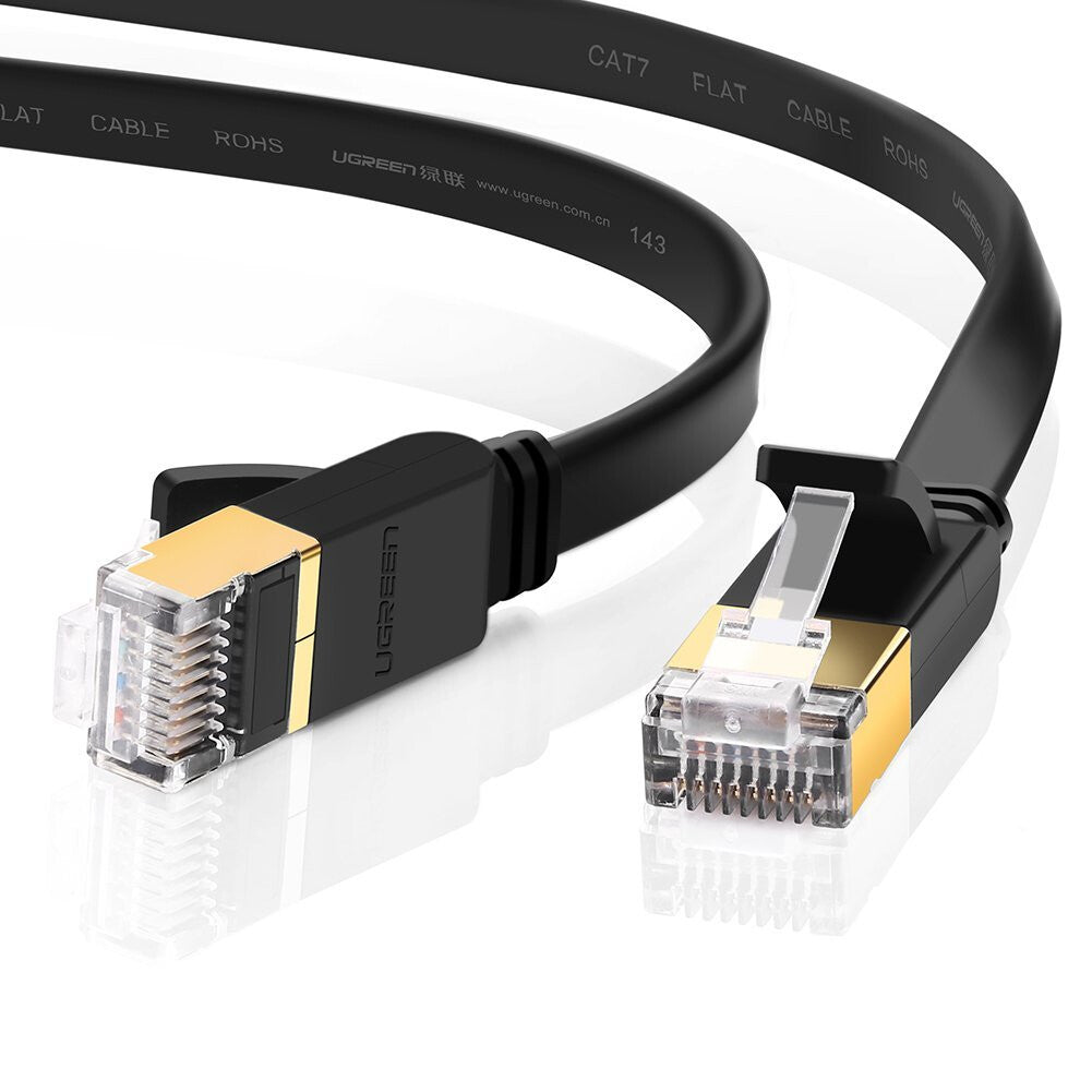 UGREEN Cavo Ethernet Cat 7 U/FTP- flat- 3m (Black)