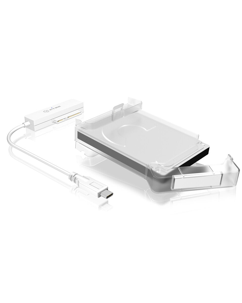 ICY BOX Case Esterno per SSD/HDD 2.5" a 1x USB 3.2 Gen1 Type-C- inclusa protezione