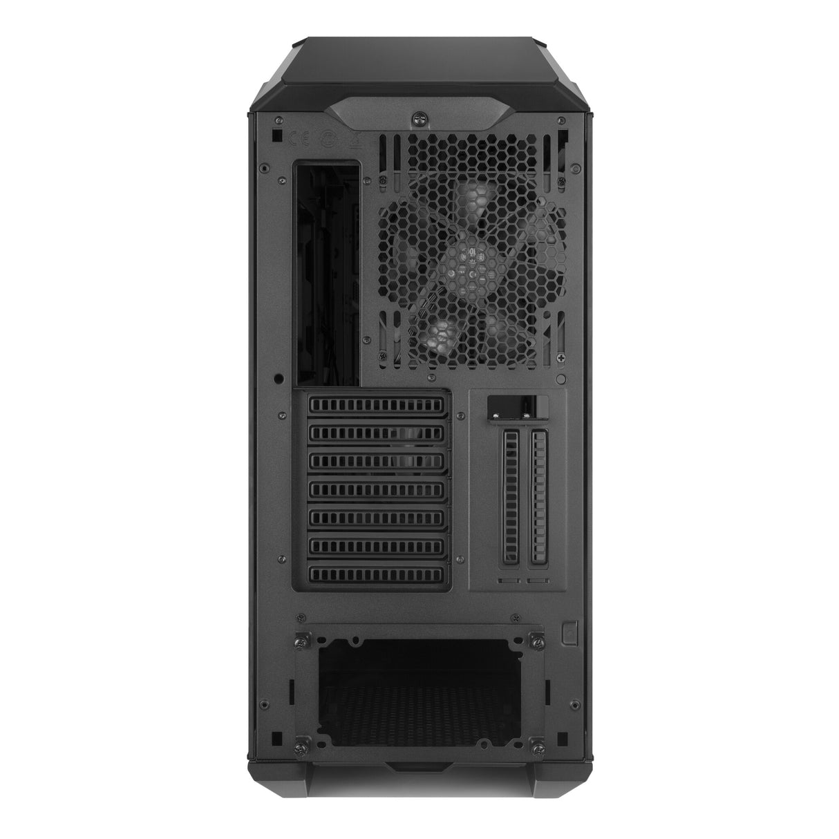 Case MasterCase H500M- 2USB3-Audio I&O-2x 2.5"/3.5"-2x 2.5"-2x 200mm ARGB Front Fans 140mm Rear Fan-Radiator Supp.-NO PSU