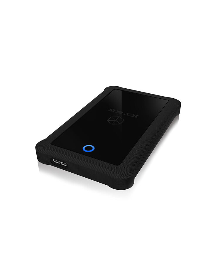 ICY BOX Case Esterno per SSD/HDD 2-5" a 1xUSB3.2 Gen1 Host- UASP- protezione in silicone