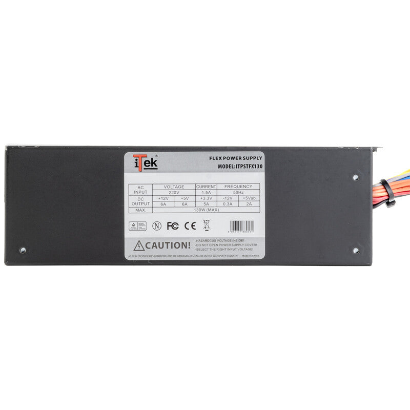 Alimentatore FLEX ATX - 130W- 2xSata- 20+4Pin- 4Pin- Adattatore 4pin a Sata. 55x48x170mm