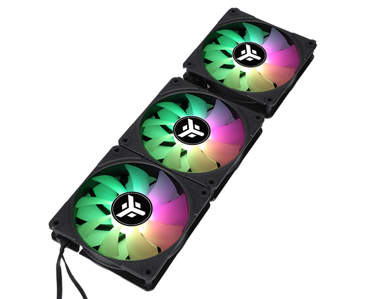 Kit 3x UW12 Black case fan - 12cm - ARGB Sync 5V 3pin - 4pin PWM - Wireless
