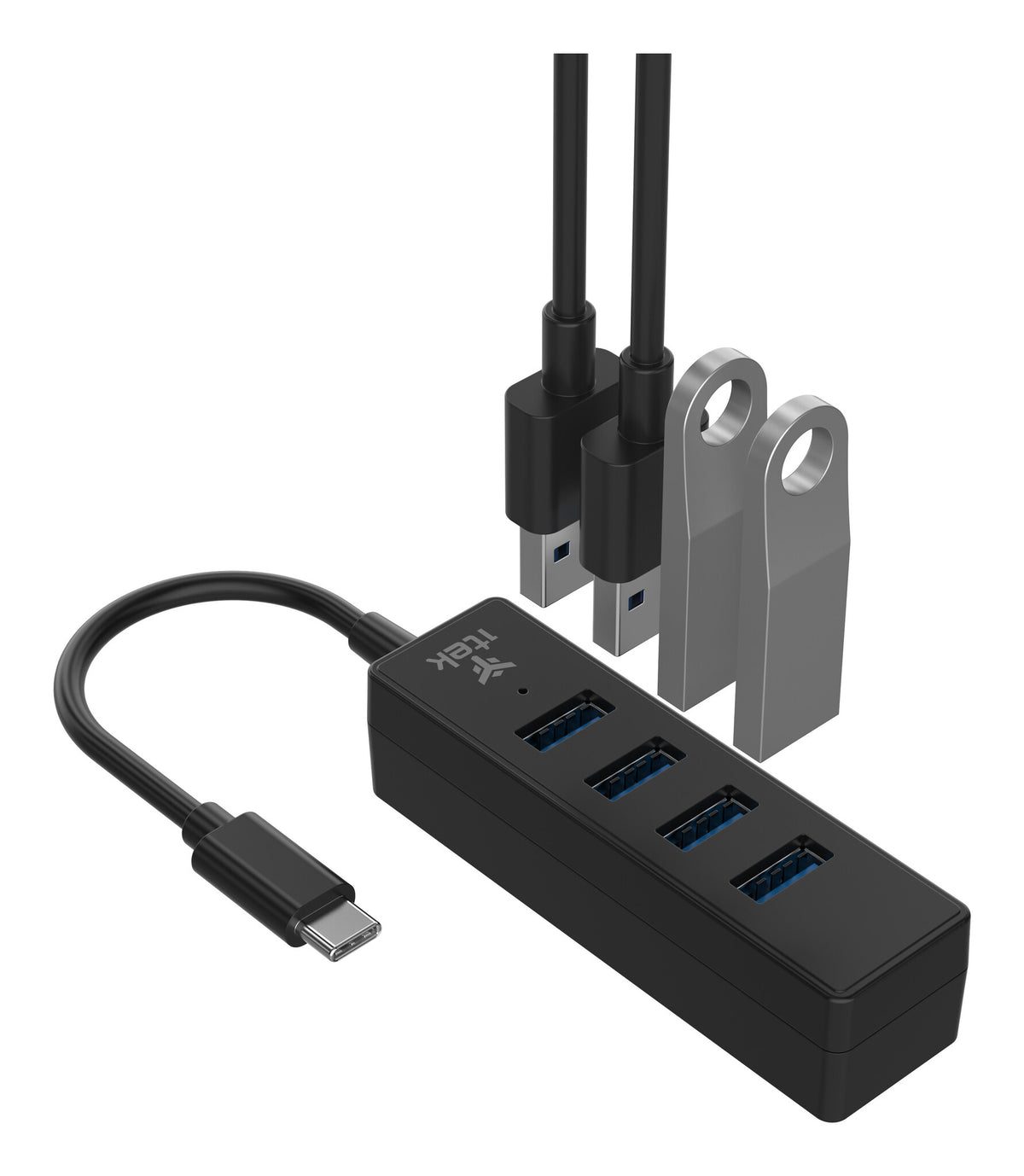 ITEK HUB USB-C maschio- 4xUSB3.0