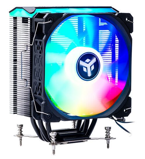 ICY-4HLA air heatsink - universal Skt - 150W TDP - 4 HP - 12cm fan - full black - ARGB
