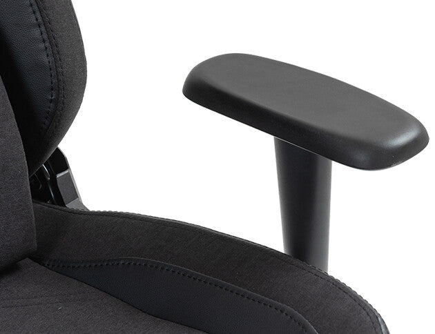 itek Gaming Chair SHUTTLE PM66 - PVC e Tessuto- Braccioli 3D- Nero Nero